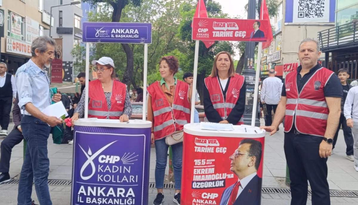 Ankara Dayanışma Derneği ve Çankaya Kadın Kollarından Ekrem İmamoğlu'na Tam Destek!