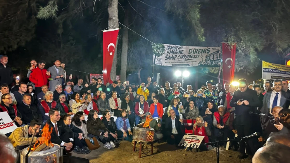 İZBB MESLEK FABRİKASI'NDA "DİRENİŞ DEVAM EDİYOR"